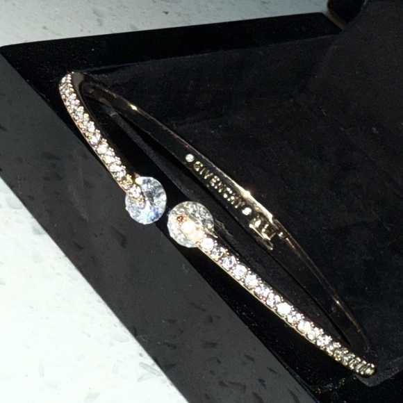 Givenchy Gold Crystal Bracelet and earrings - Picture 1 of 7